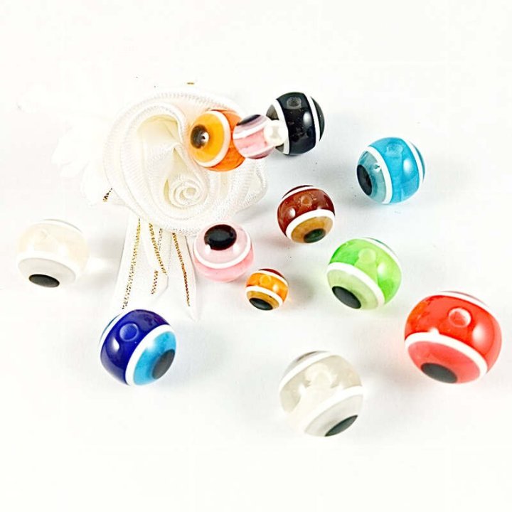 Handmade bile | Margele rotunde de trecere 8mm | 6057