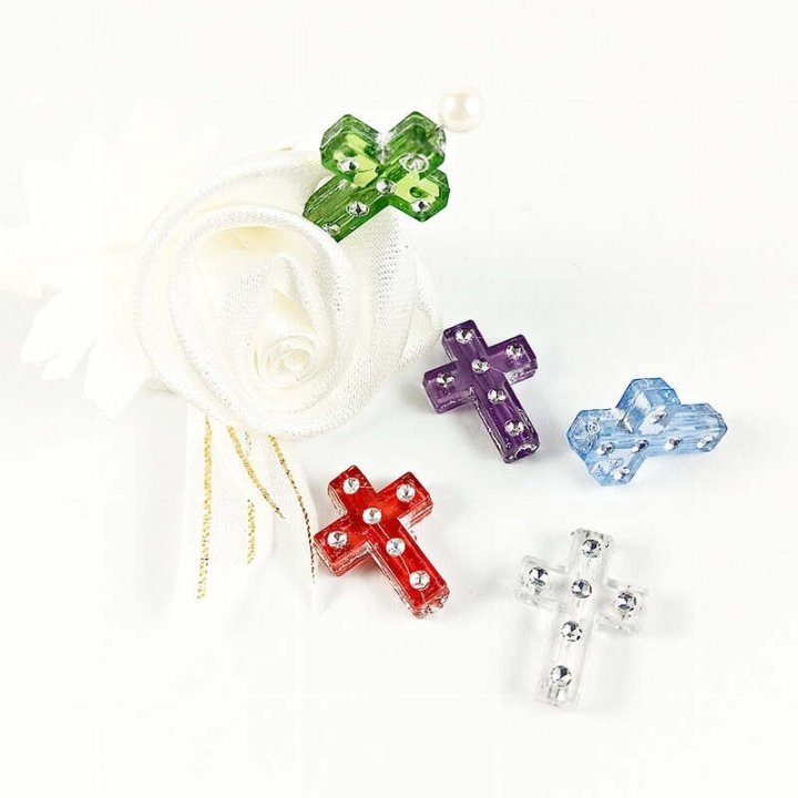 Handmade bile | Margele cruce de trecere 17mm | 6059