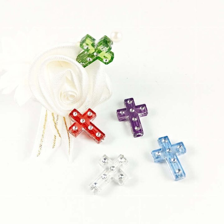 Handmade bile | Margele cruce de trecere 17mm | 6059
