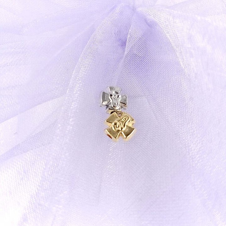 Handmade bile | Margele cruce de trecere 17mm | 6067