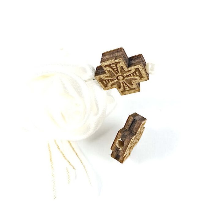 Handmade bile | Margele cruce de trecere 15mm | 6068