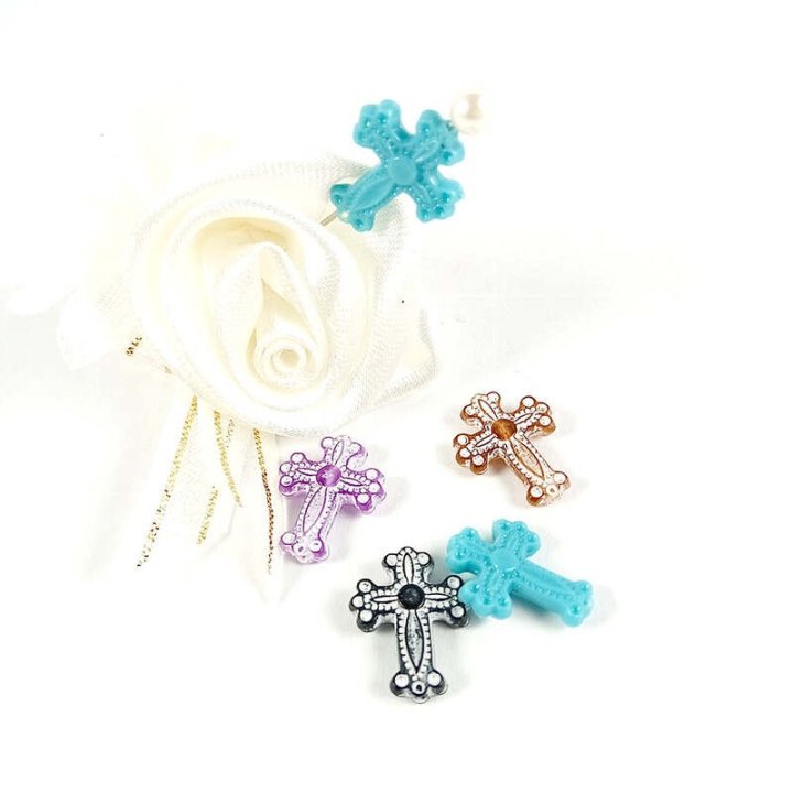 Handmade bile | Margele cruce de trecere 16mm | 6070