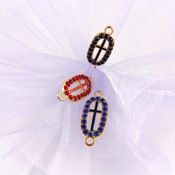 Handmade bile | Margele ovale de legatura 33mm | 6071