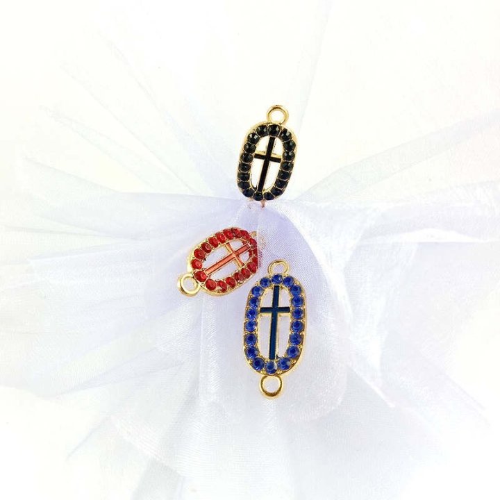 Handmade bile | Margele ovale de legatura 33mm | 6071