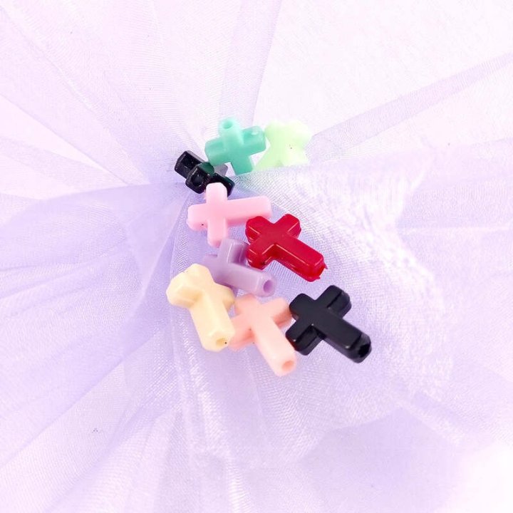 Handmade bile | Margele cruce de trecere 15mm | 6073