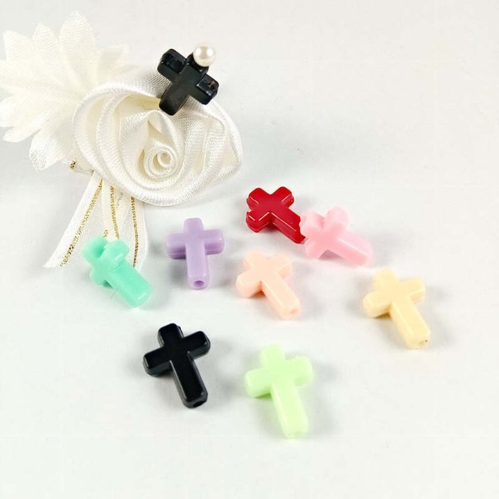Handmade bile | Margele cruce de trecere 15mm | 6073