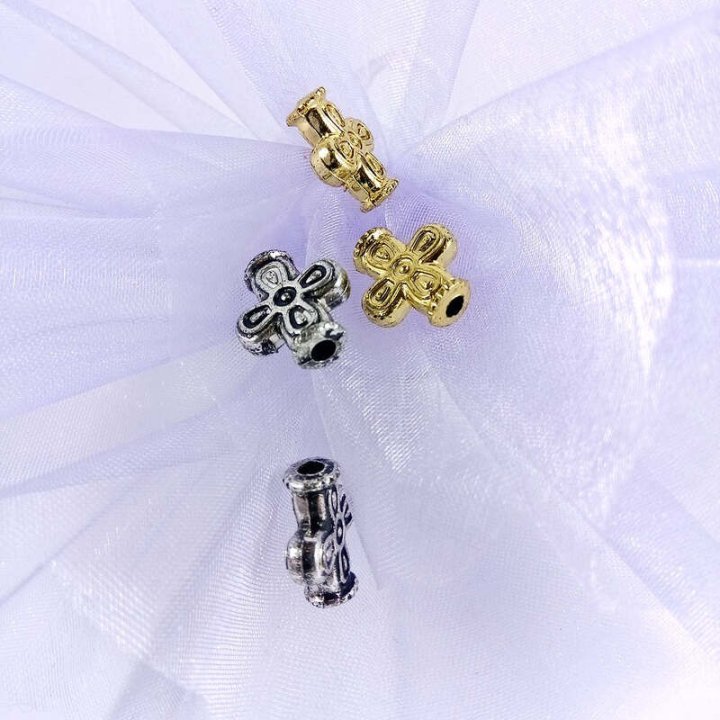 Handmade bile | Margele cruce de trecere 15mm | 6076