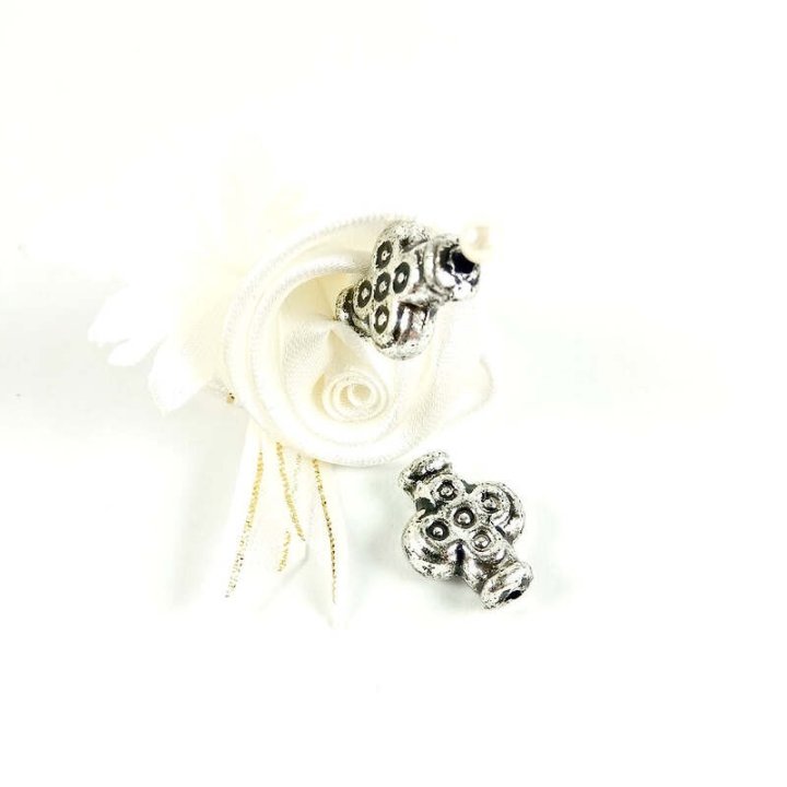 Handmade bile | Margele cruce de trecere 19mm | 6077