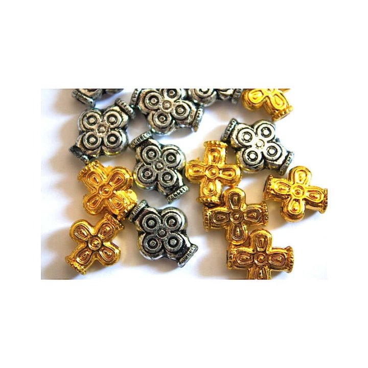 Handmade bile | Margele cruce de trecere 19mm | 6077
