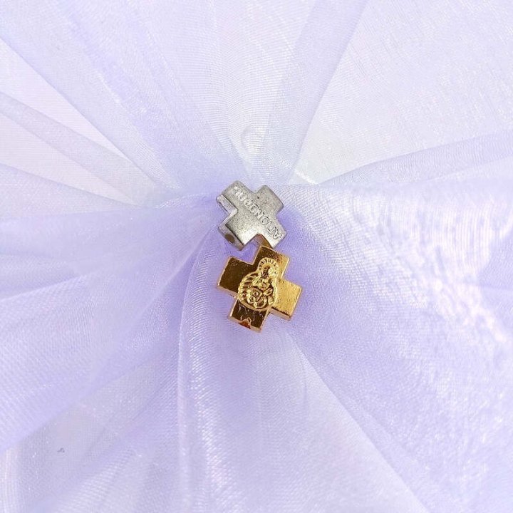Handmade bile | Margele cruce de trecere 18mm | 6081