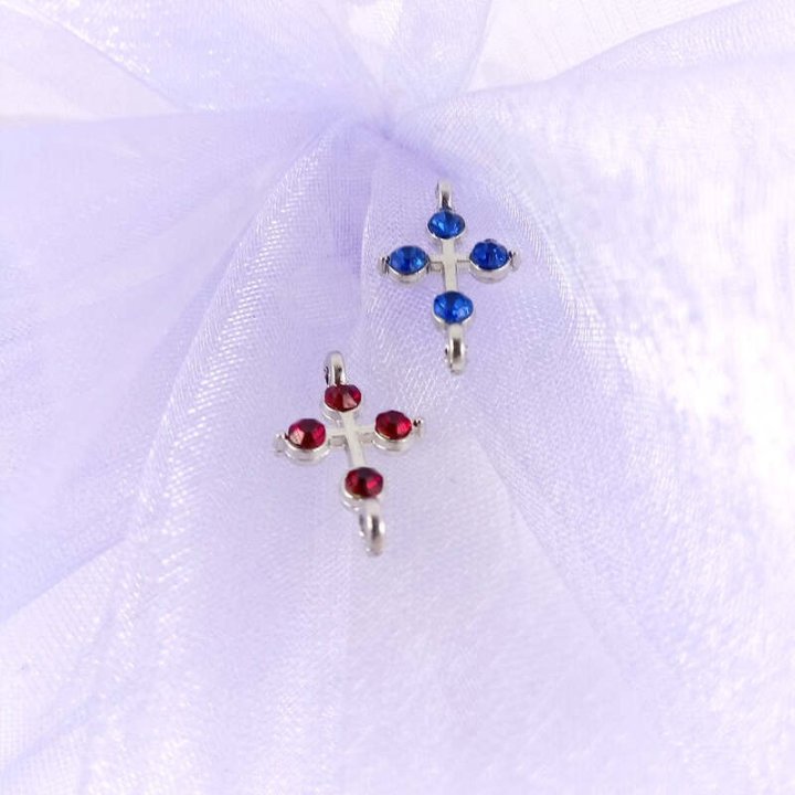 Handmade bile | Margele cruce de legatura 17mm | 6083