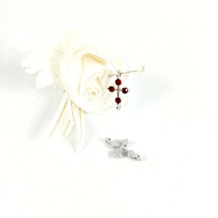 Handmade bile | Margele cruce de legatura 17mm | 6083