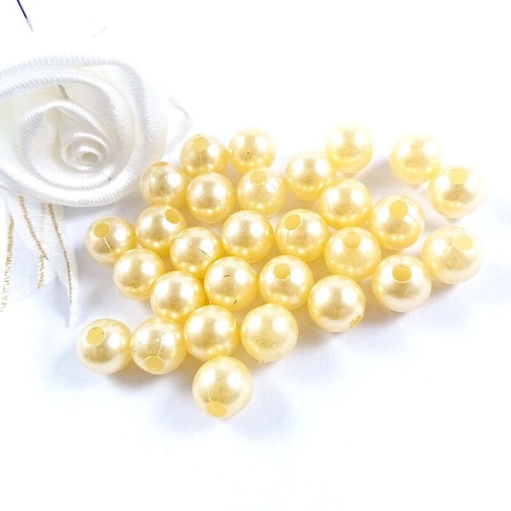 Handmade bile | Margele rotunde de trecere 8mm | 6098