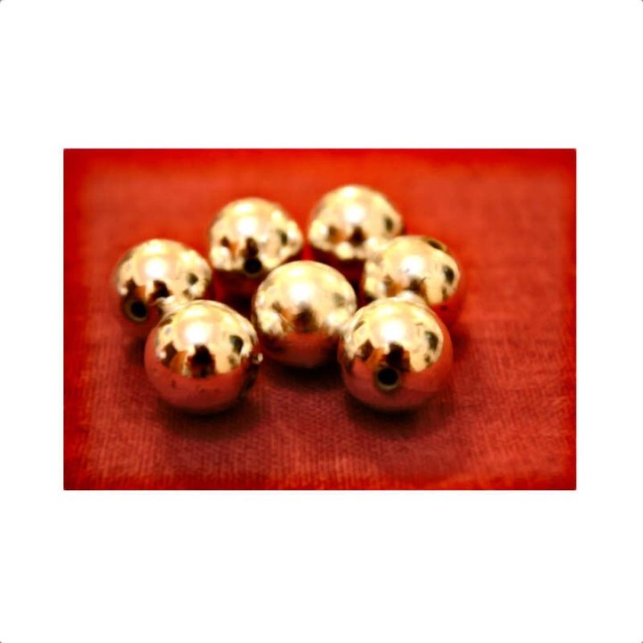 Handmade bile | Margele rotunde de trecere 12mm | 6102