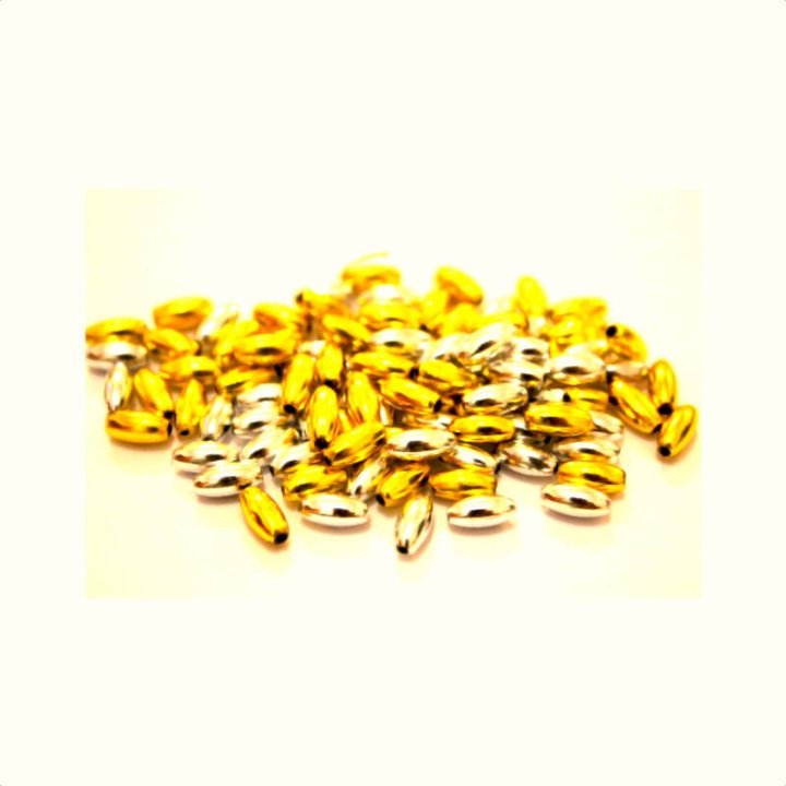 Handmade bile | Margele ovale de trecere 6mm | 6107