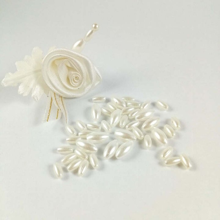 Handmade bile | Margele ovale de trecere 8mm | 6127