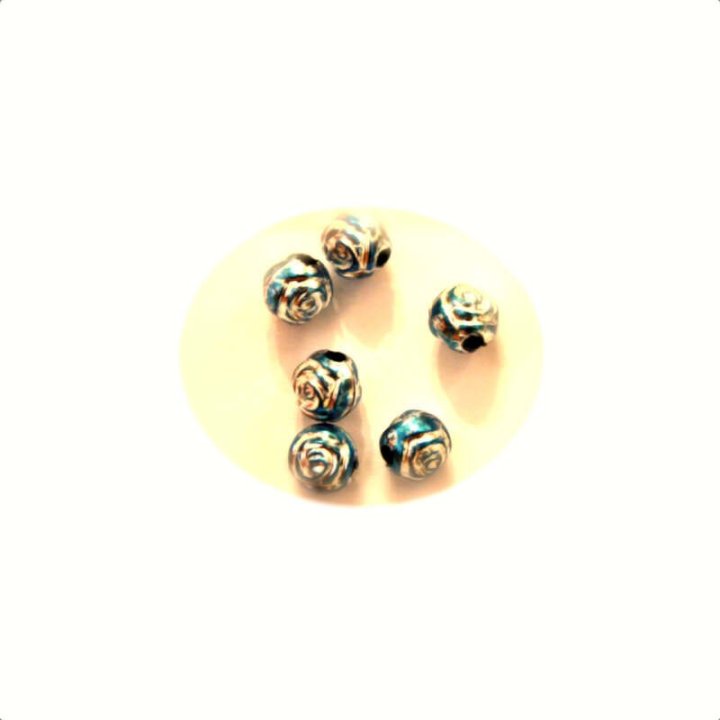 Handmade bile | Margele rotunde de trecere 6mm | 6134