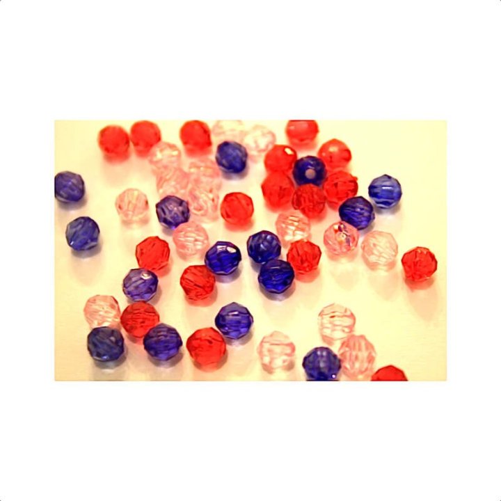 Handmade bile | Margele conice de trecere 8mm | 6143