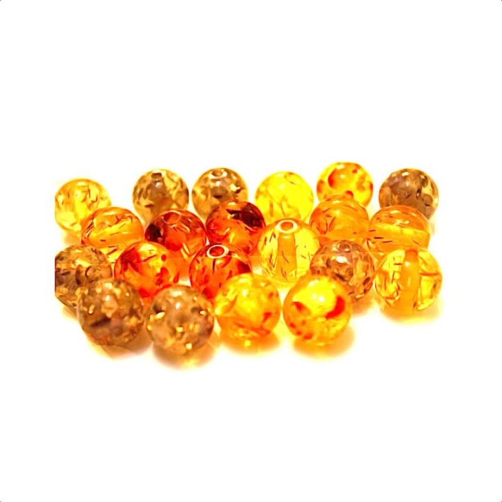 Handmade bile | Margele rotunde de trecere 12mm | 6147
