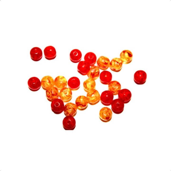Handmade bile | Margele rotunde de trecere 8mm | 6148