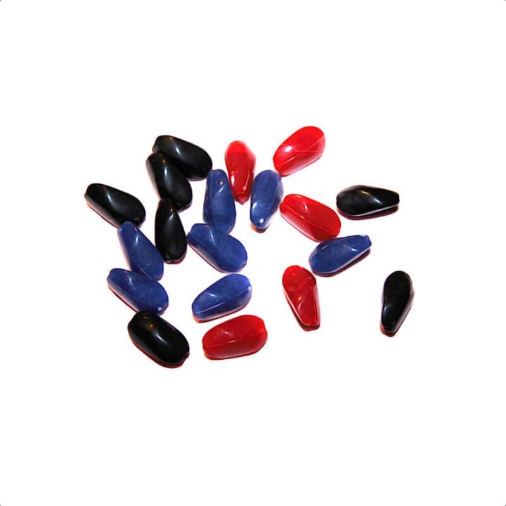 Handmade bile | Margele ovale de trecere 13mm | 6153