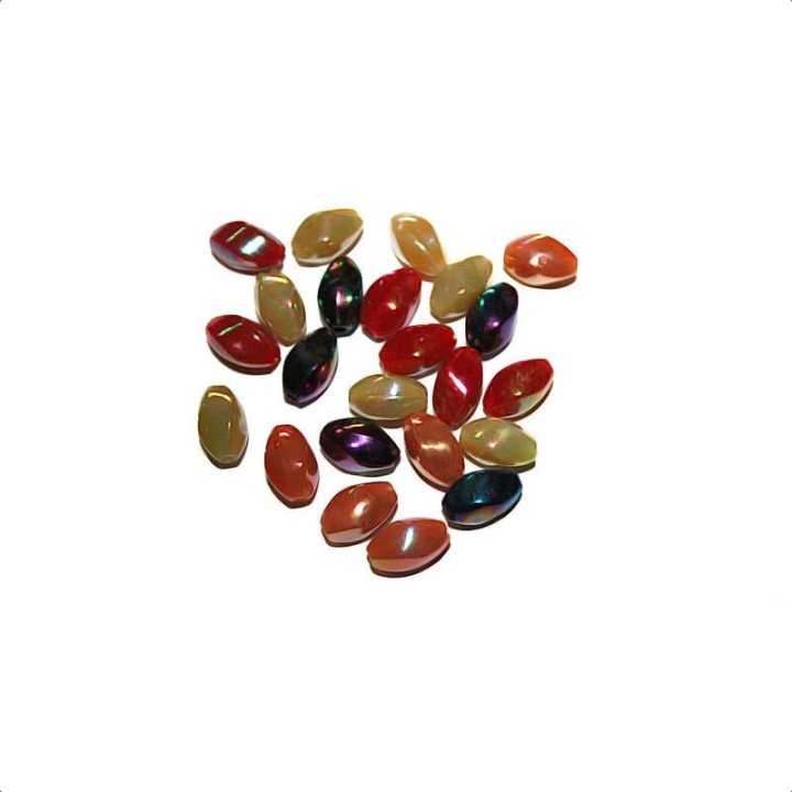 Handmade bile | Margele ovale de trecere 13mm | 6154
