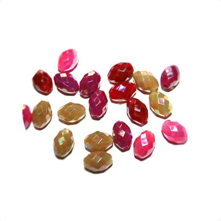 Handmade bile | Margele ovale de trecere 13mm | 6155