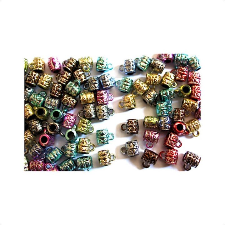 Handmade bile | Margele cilindru de trecere 8mm | 6160