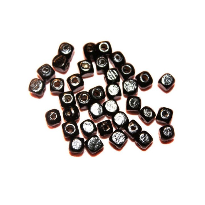 Handmade bile | Margele cub de trecere 5mm | 6194