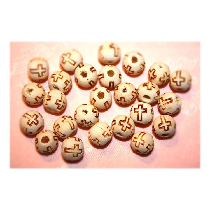 Handmade bile | Margele rotunde de trecere 10mm | 6197