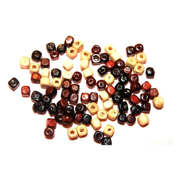 Handmade bile | Margele cub de trecere 4mm | 6201