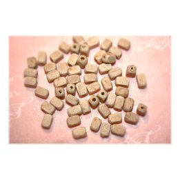 Handmade bile | Margele dreptunghi de trecere 5mm | 6211