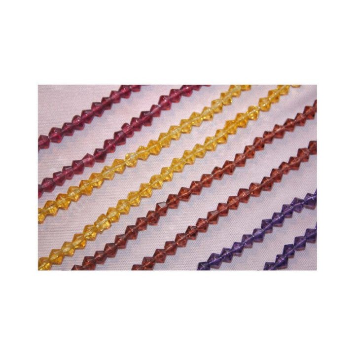 Handmade bile | Margele romb de trecere 4mm | 6230