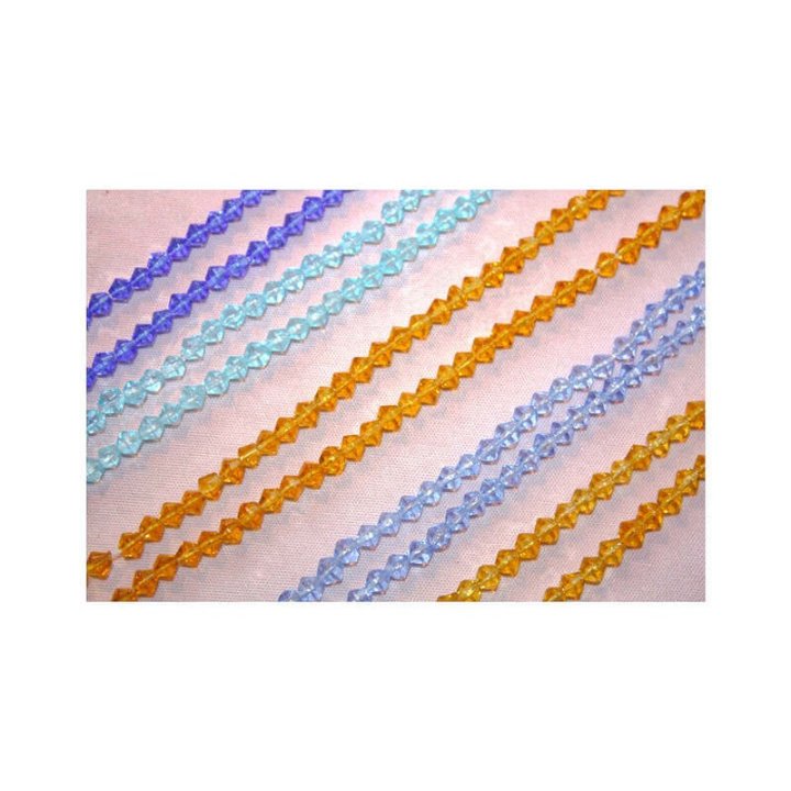 Handmade bile | Margele romb de trecere 4mm | 6231