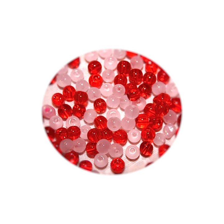 Handmade bile | Margele rotunde de trecere 4mm | 6240