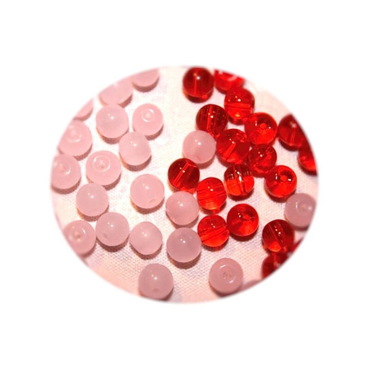 Handmade bile | Margele rotunde de trecere 4mm | 6241