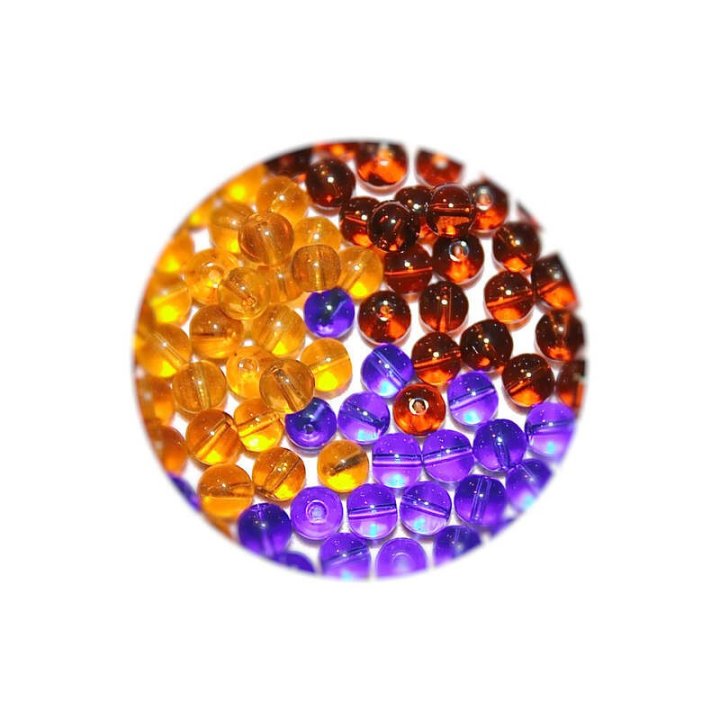 Handmade bile | Margele rotunde de trecere 8mm | 6245
