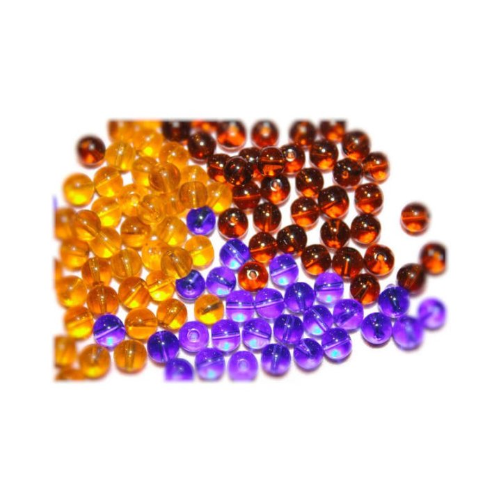 Handmade bile | Margele rotunde de trecere 8mm | 6245