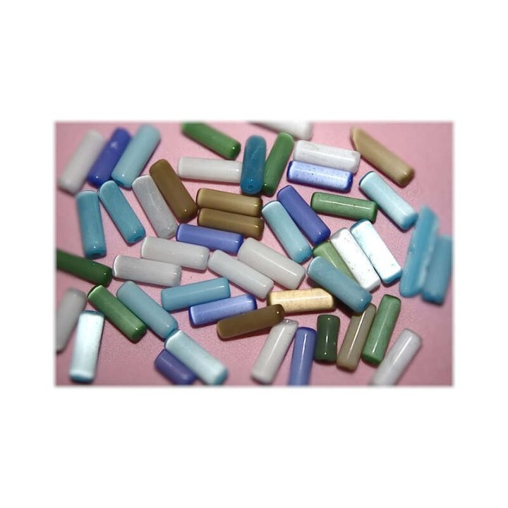 Handmade bile | Margele cilindru de trecere 13mm | 6248