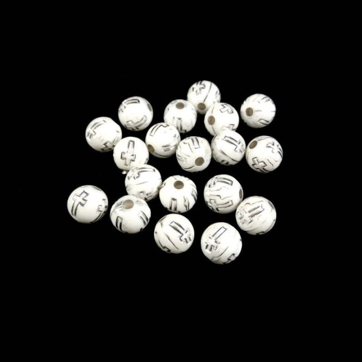 Handmade bile | Margele rotunde de trecere 6mm | 6252