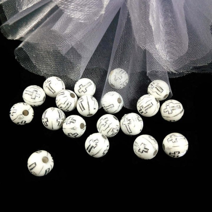 Handmade bile | Margele rotunde de trecere 8mm | 6253