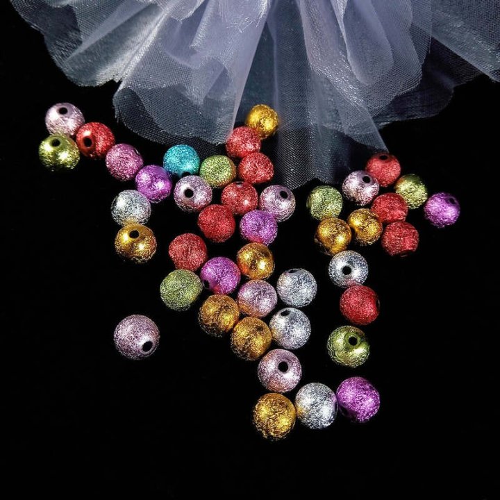 Handmade bile | Margele rotunde de trecere 8mm | 6256