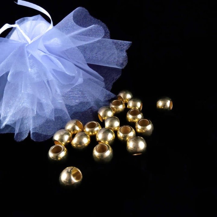 Handmade bile | Margele rotunde de trecere 10mm | 6260