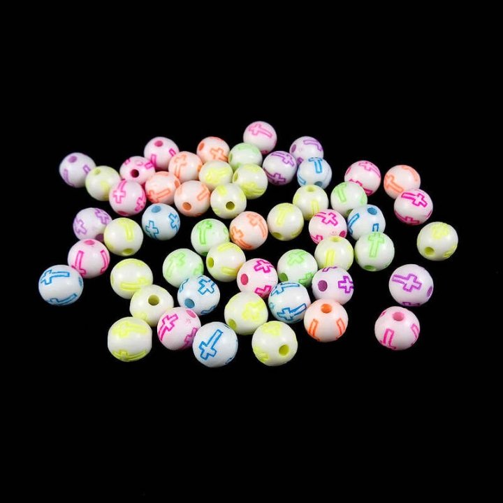 Handmade bile | Margele rotunde de trecere 8mm | 6263