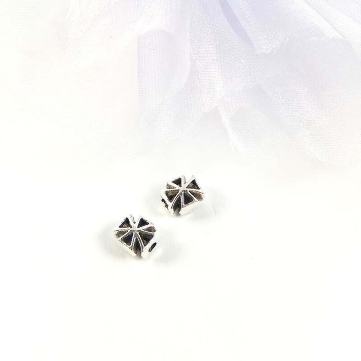 Handmade bile | Margele cruce de trecere 7mm | 6266