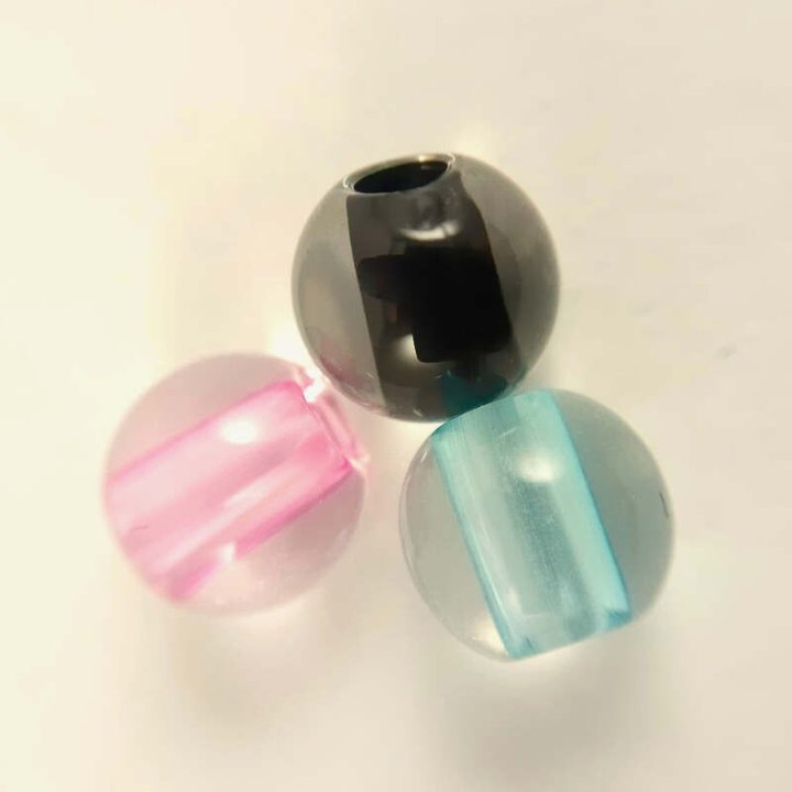Handmade bile | Margele rotunde de trecere 6mm | 6271