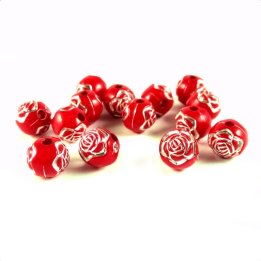 Handmade bile | Margele rotunde  de trecere 8mm | 6278