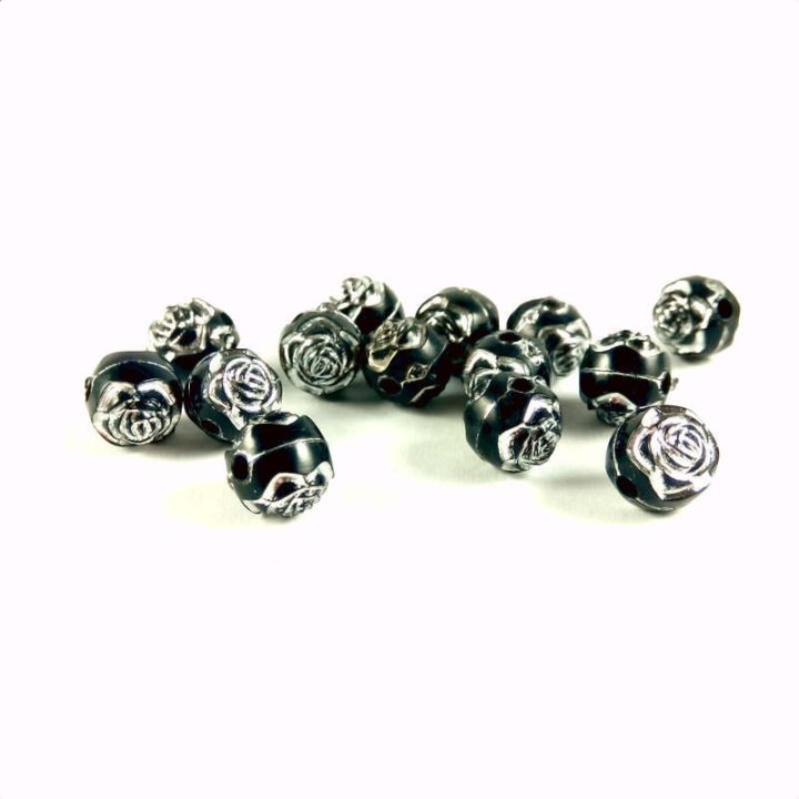 Handmade bile | Margele rotunde  de trecere 8mm | 6278