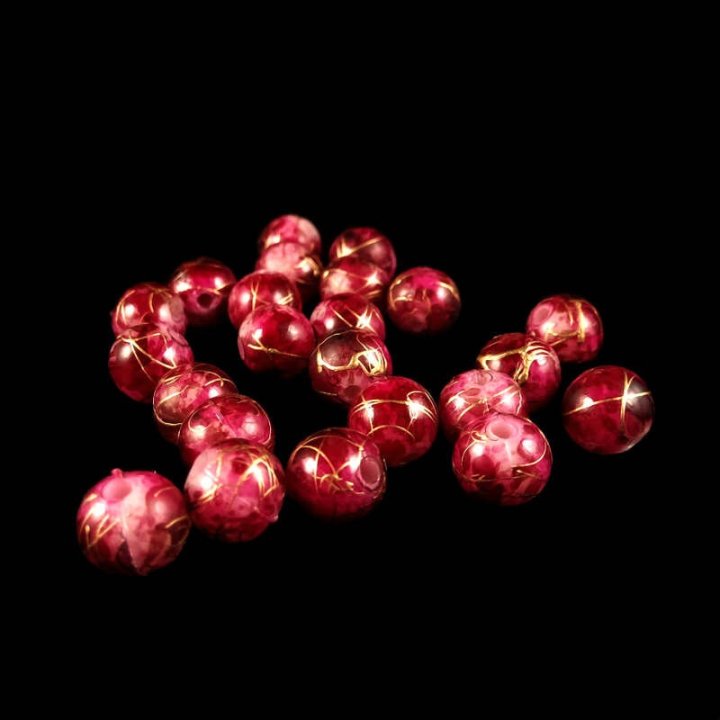 Handmade bile | Margele rotunde de trecere 8mm | 6281