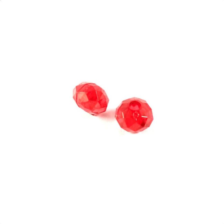 Handmade bile | Margele saibe fatetate de trecere 6mm | 6283